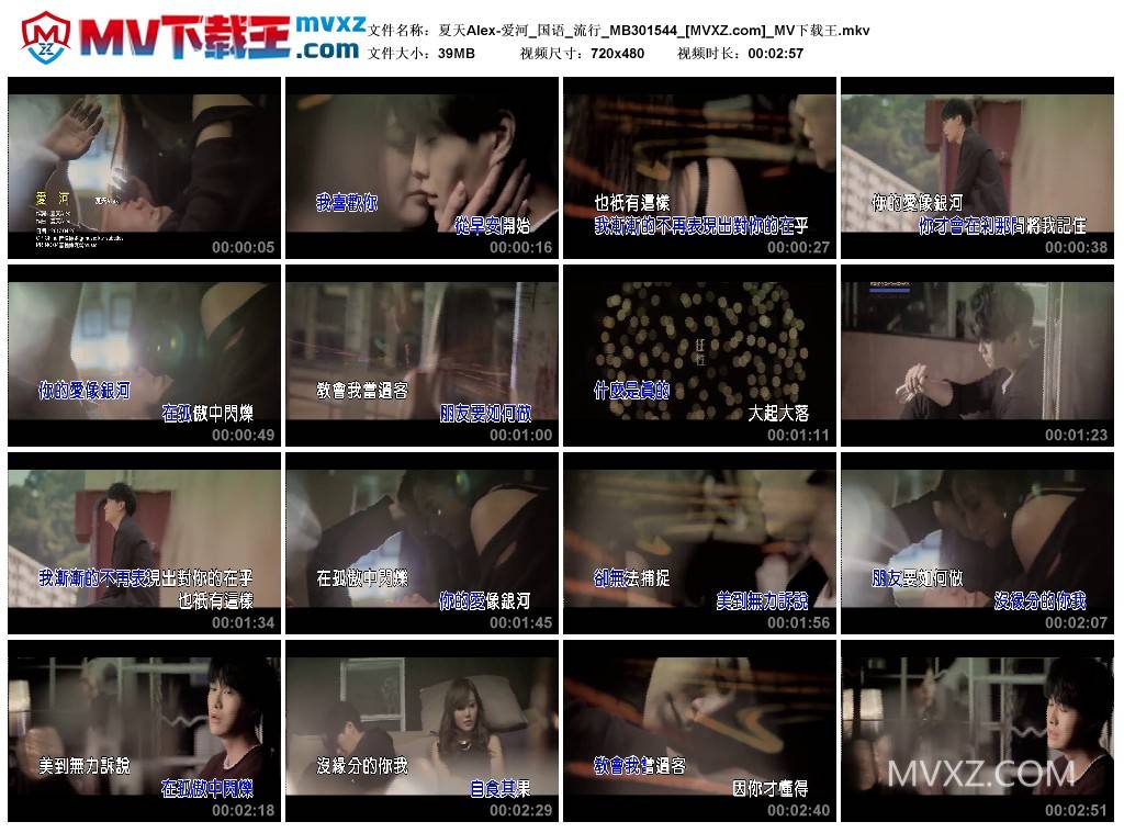 夏天Alex-爱河_国语_流行_MB301544